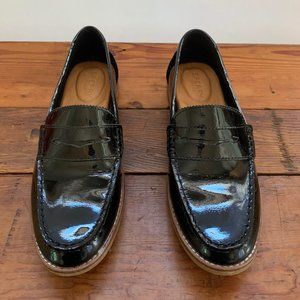 Sperry Black Patent Leather Penny Loafers